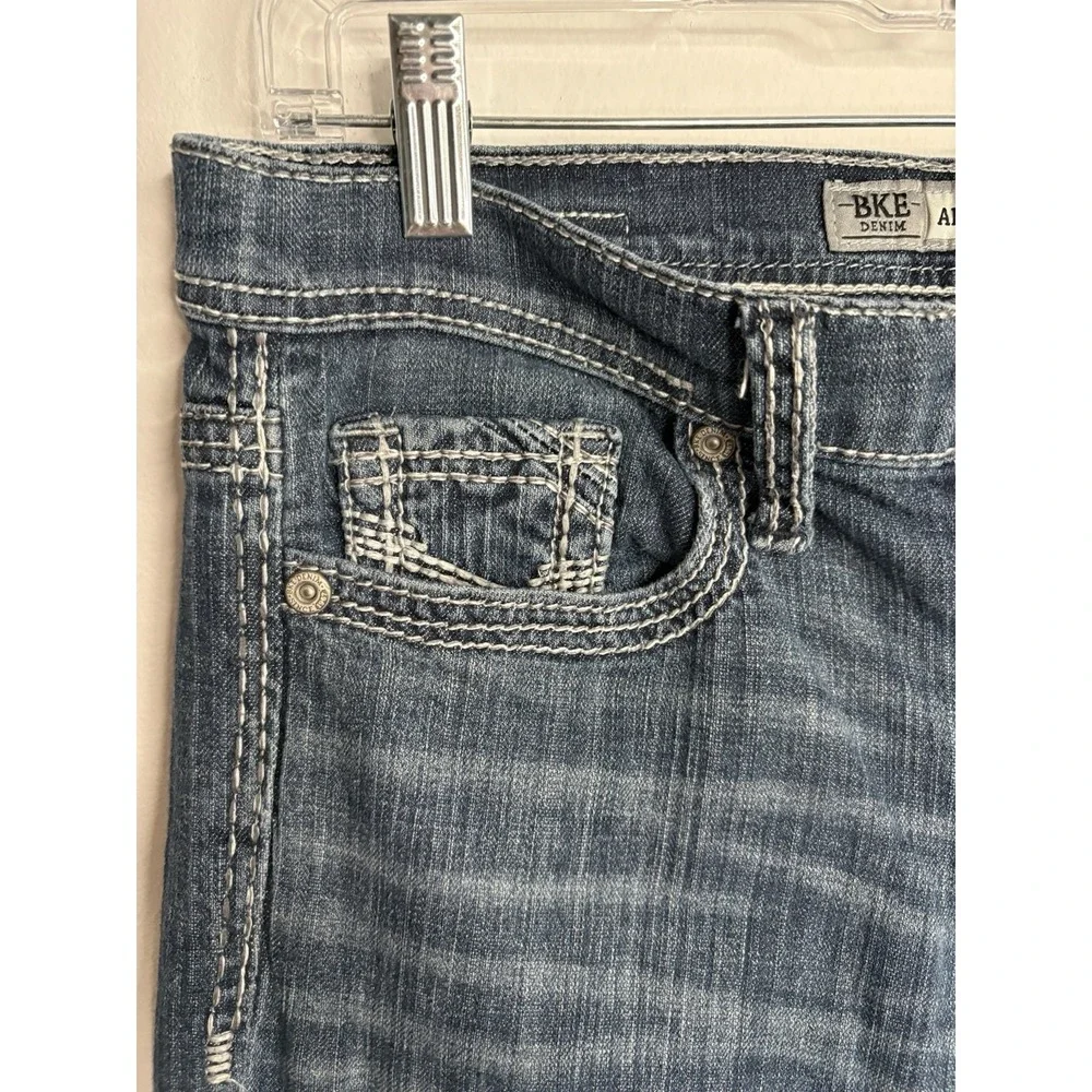 BKE Jeans Aiden Bootcut Dark Wash Mens‎ Size 29S Measures 29x29 Flap Pocket